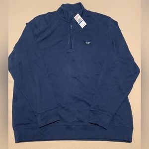 Vineyard Vines Men’s NWT 1/4 zip navy pullover XL